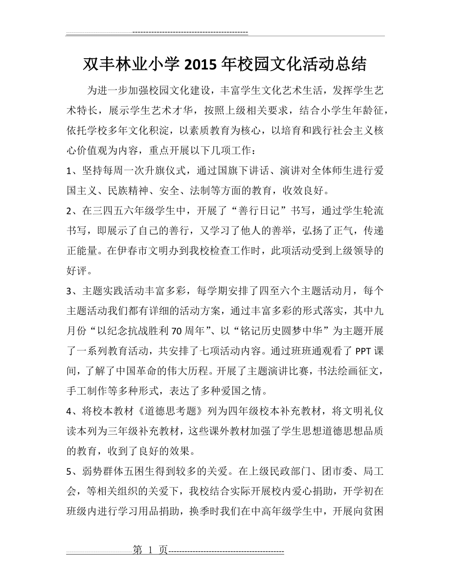 校园文化活动总结(4页).doc_第1页