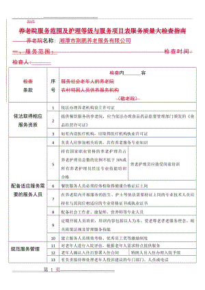 服务范围及护理等级与服务项目表(9页).doc