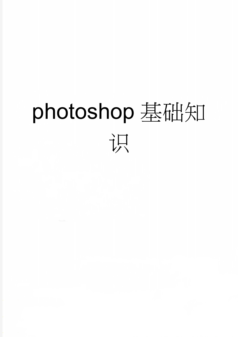 photoshop基础知识(46页).doc_第1页