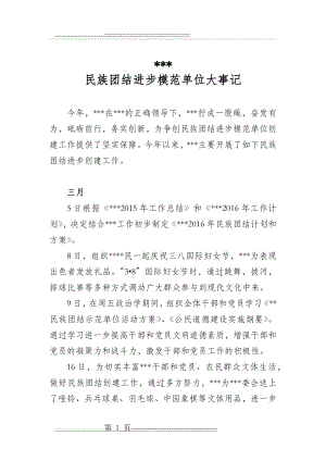 民族团结进步创建示范单位活动大事记(7页).docx