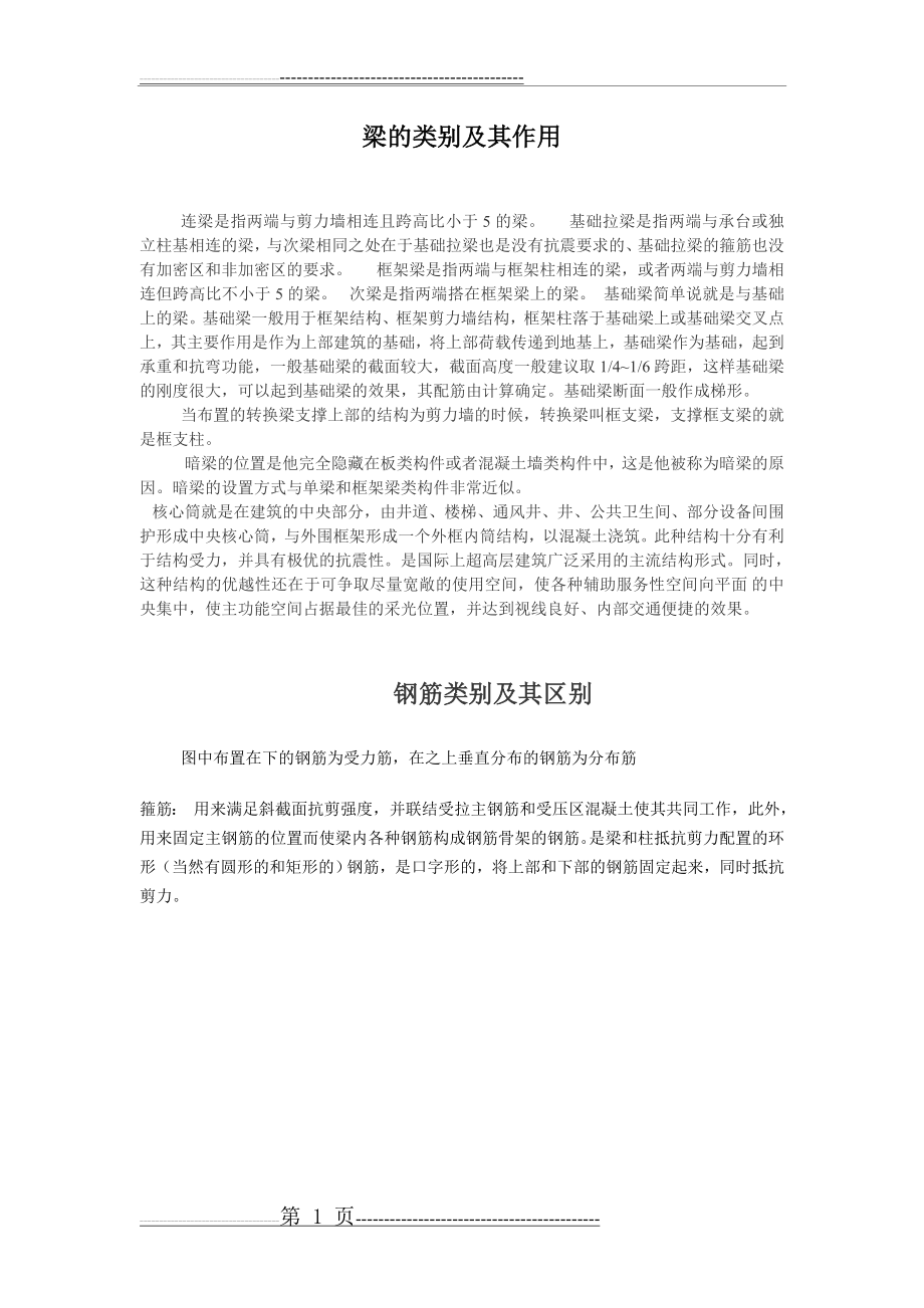 梁的类别及其作用(12页).doc_第1页