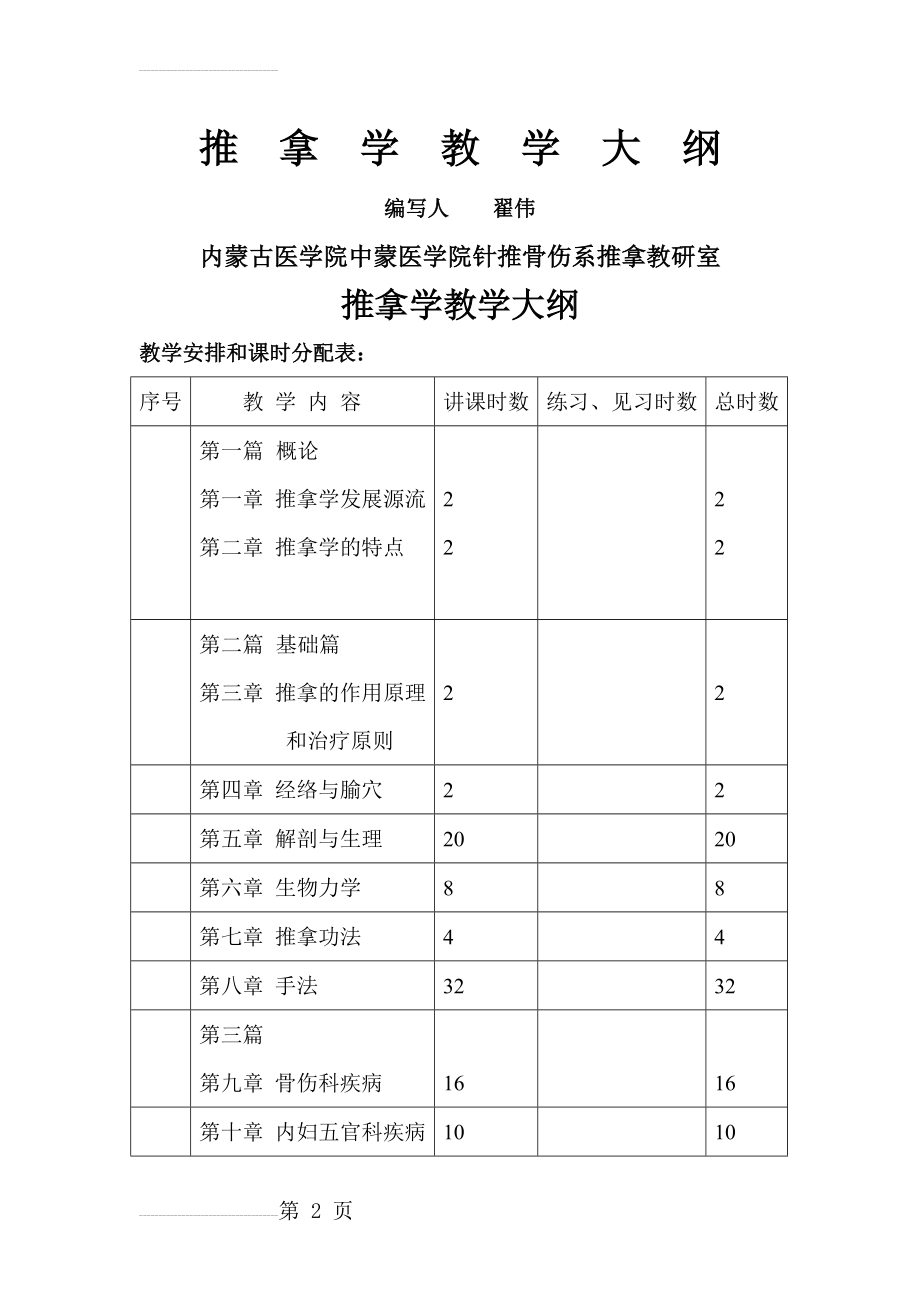 推拿学大纲(10页).doc_第2页