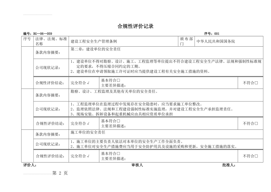 合规性评价记录(8页).doc_第2页