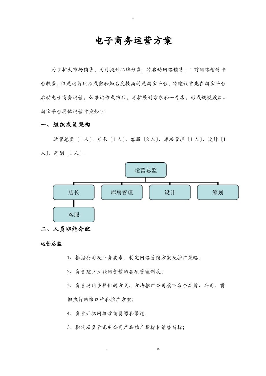 电商启动运营方案.pdf_第1页