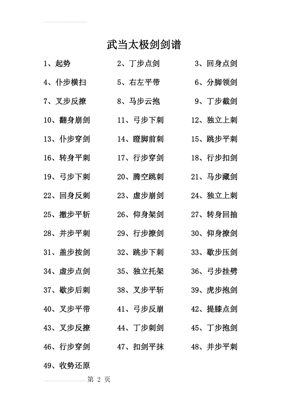 武当太极剑剑谱(2页).doc_第2页