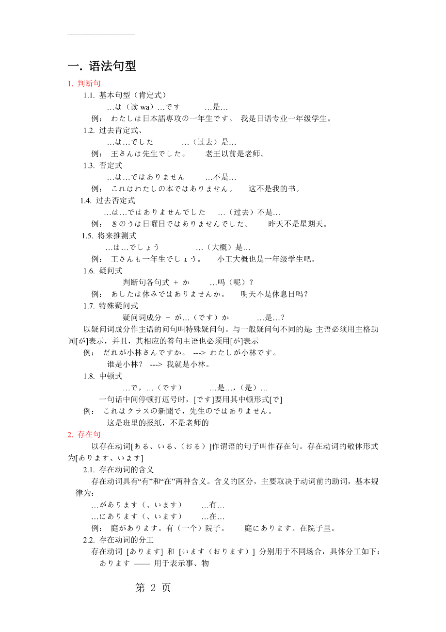 日语语法及句型(49页).doc_第2页