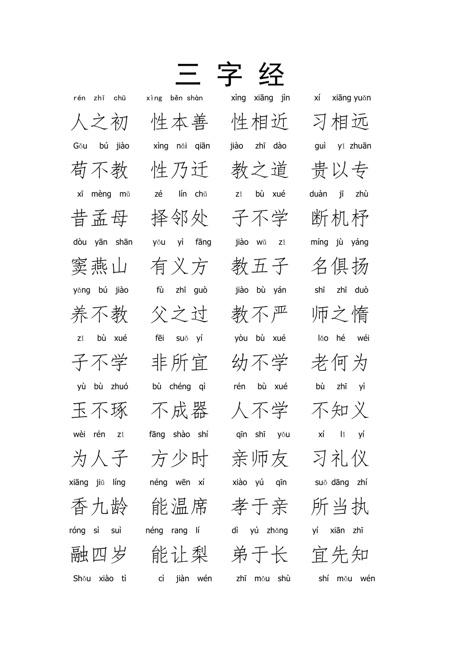 注音版三字经(10页).doc_第2页