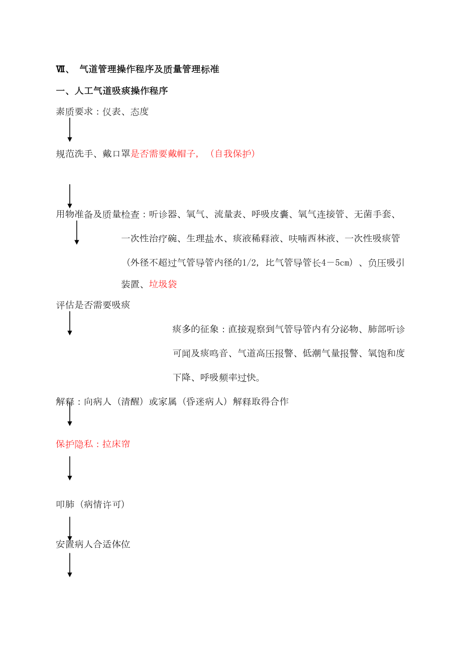 医学专题一人工气道吸痰和经口腔或鼻腔吸痰操作程序.docx_第1页