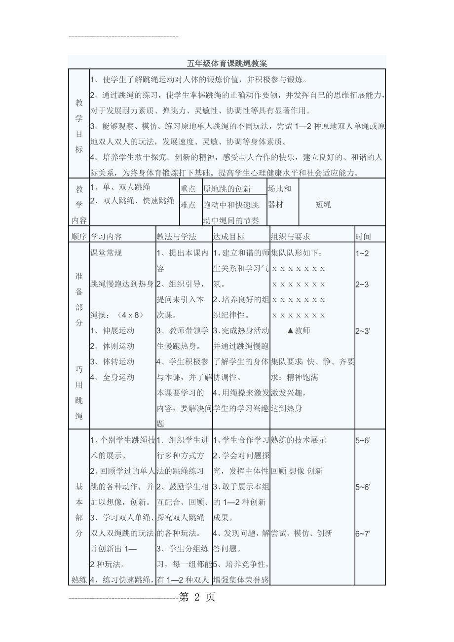 五年级体育课跳绳教案(3页).doc_第2页