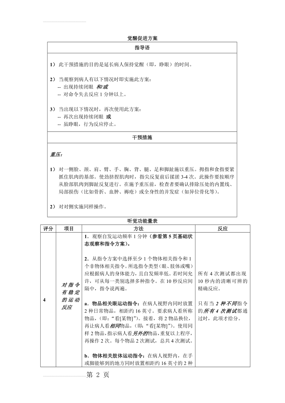 昏迷CRS-R中文使用手册(9页).doc_第2页