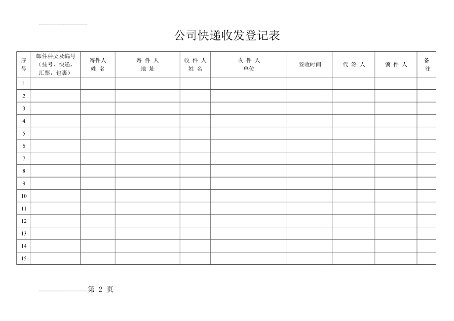 公司快递收发登记表(2页).doc_第2页