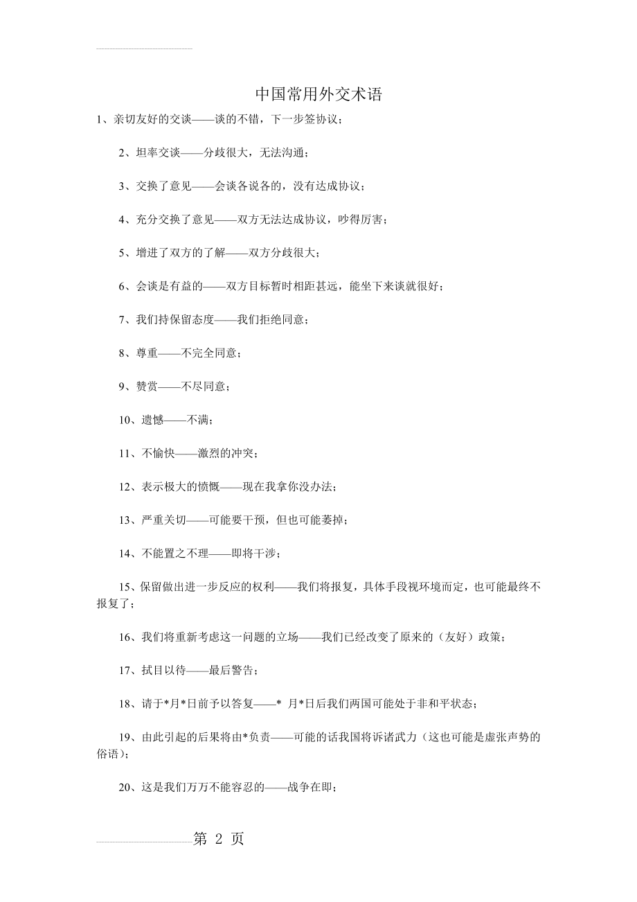 中国常用外交术语(4页).doc_第2页