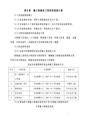 施工机械进场计划_工程材料进场计划.pdf