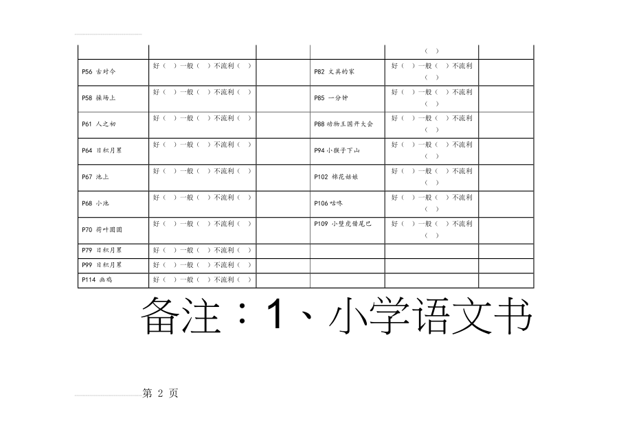 一年级下册语文课文背诵表(4页).doc_第2页