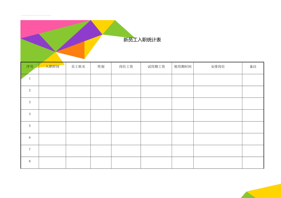 新员工入职统计表(3页).doc_第1页