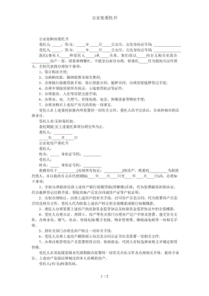 公证处委托书.doc