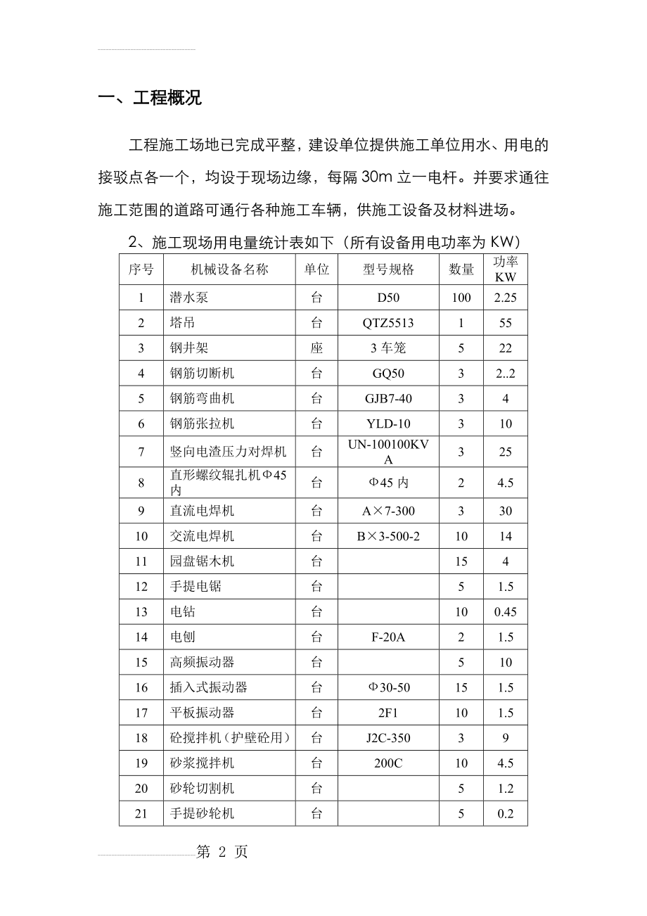 临时用电安全施工组织设计(20页).doc_第2页