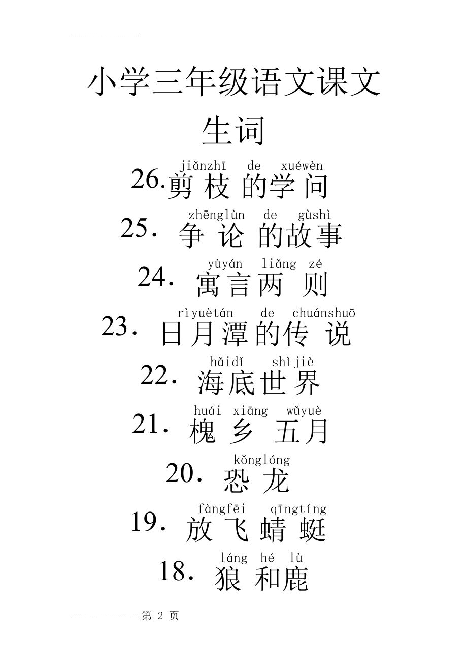 小学三年级语文生词(4页).doc_第2页