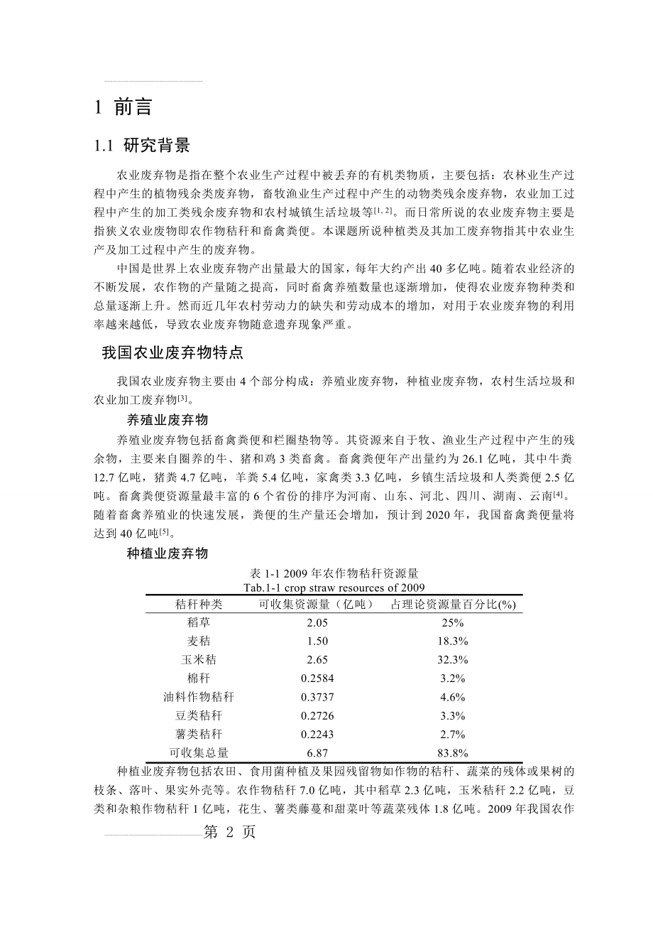 农业废弃物的资源化利用(12页).doc_第2页