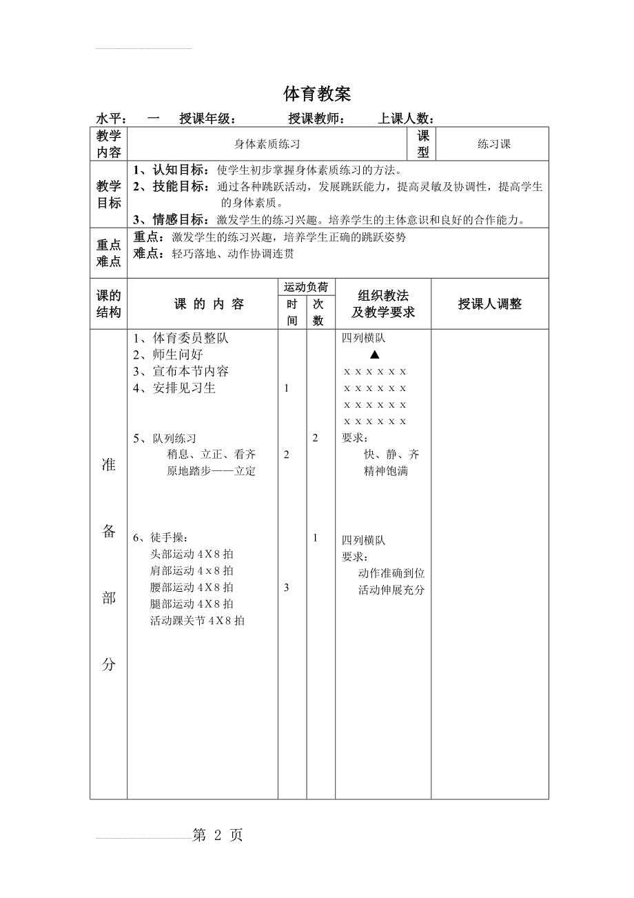 小学体育教案身体素质课(3页).doc_第2页