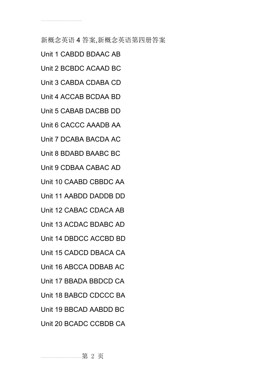 新概念英语第四册课后练习答案完整版(4页).doc_第2页
