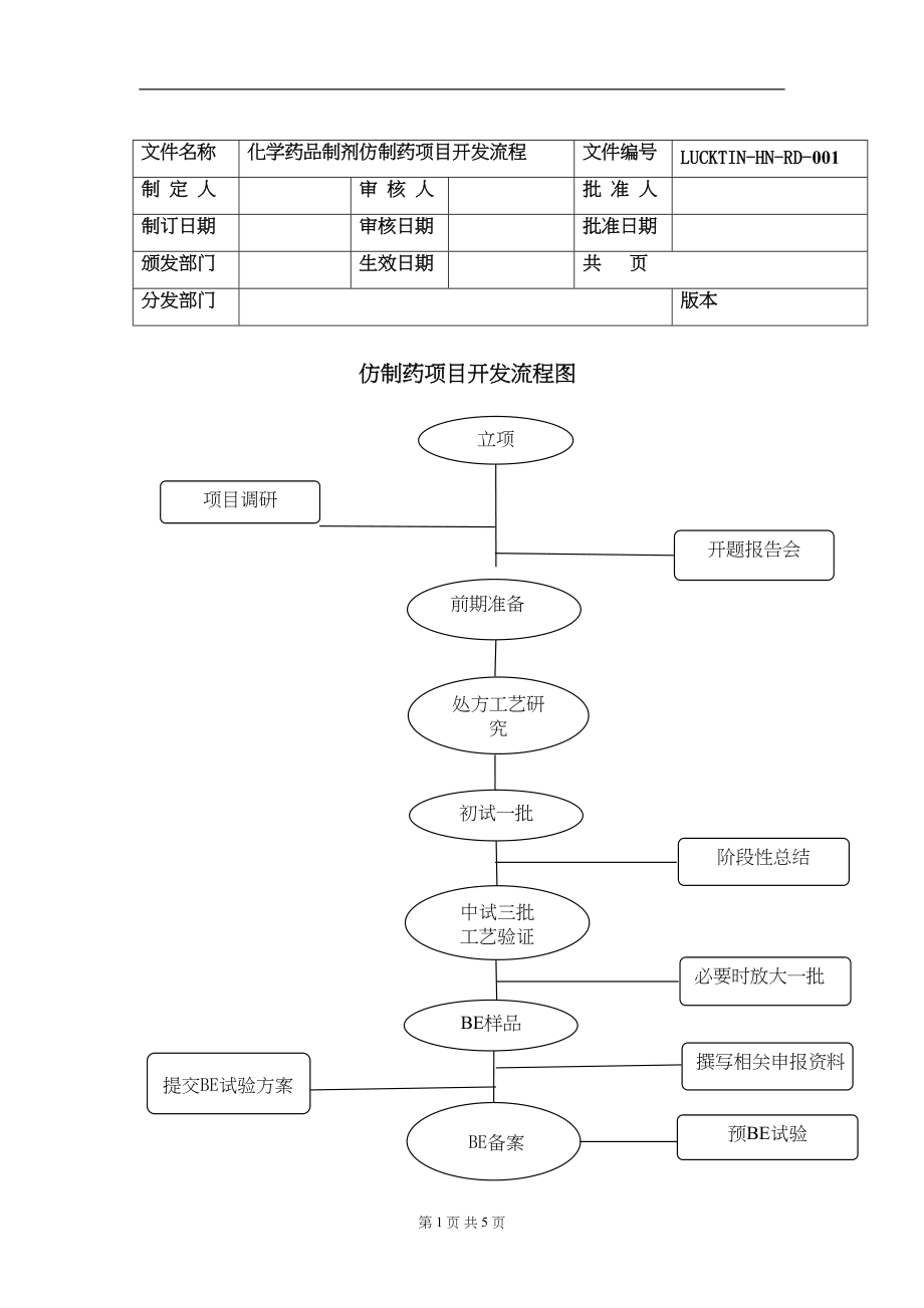 医学专题一仿制药详细研发流程.docx_第1页