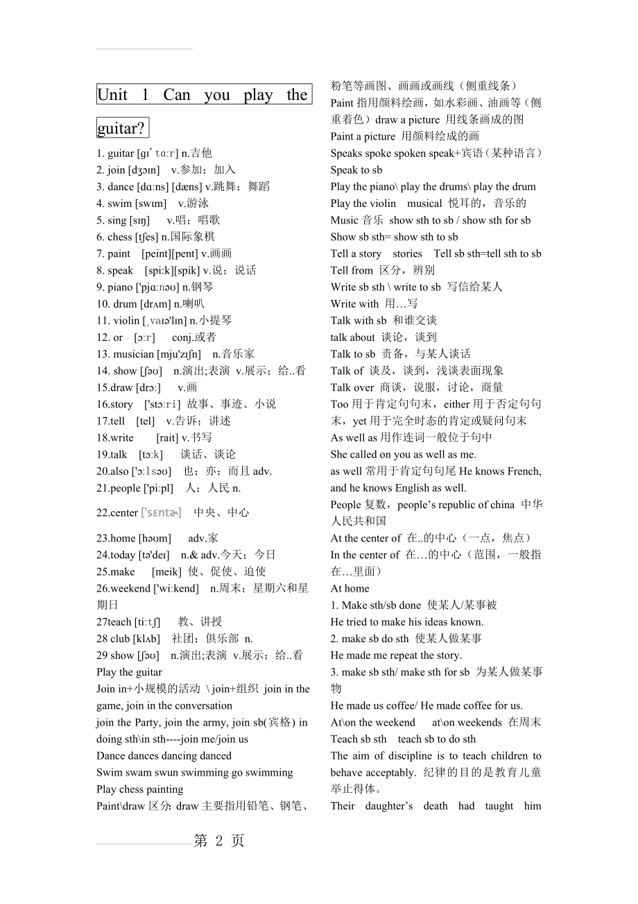 新目标人教版七年级下册英语单词表(含音标)76878(7页).doc_第2页