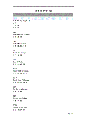 SMT常用术语中英文对照.pdf