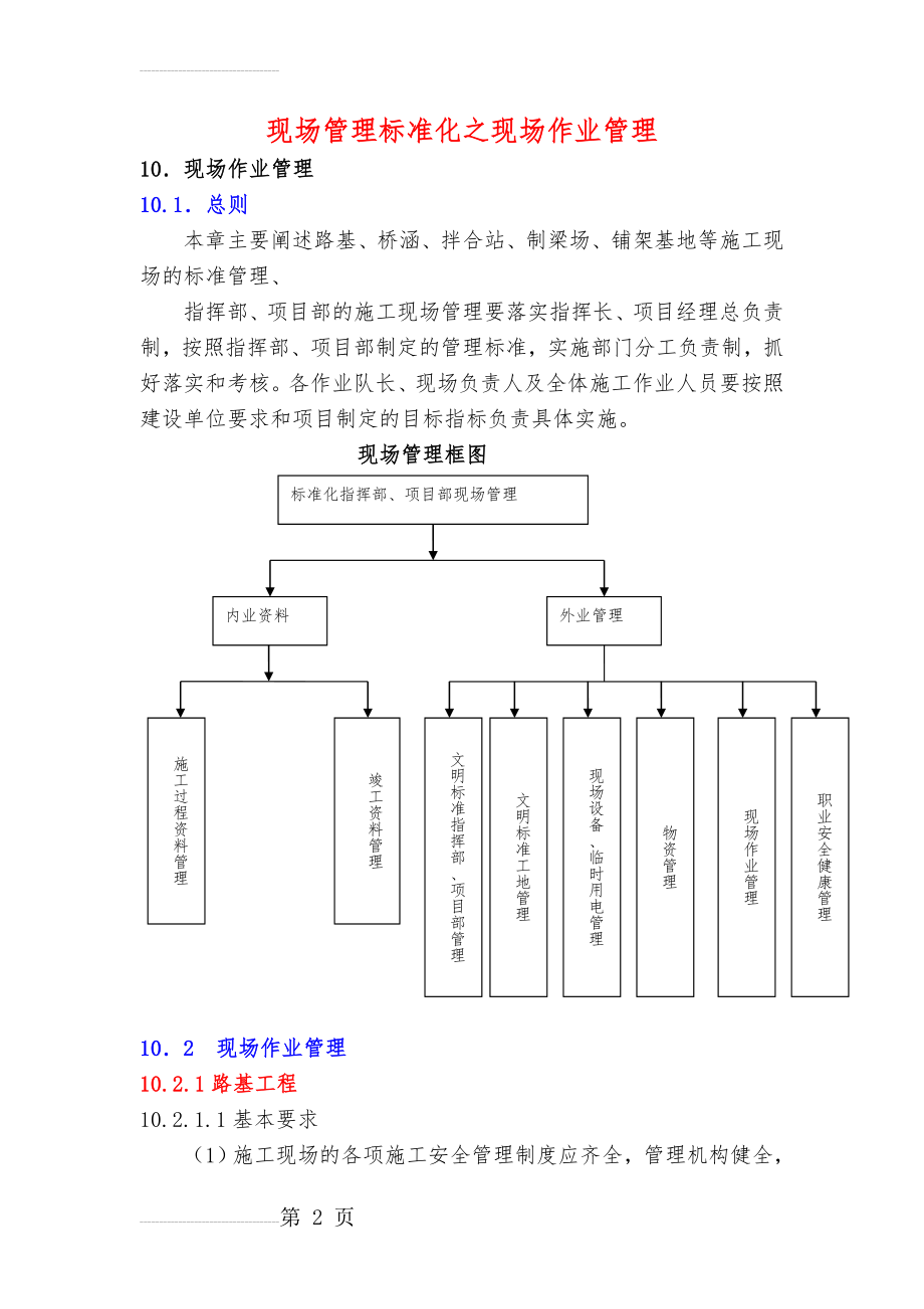 交通公路项目现场管理标准化_现场作业管理(65页).doc_第2页