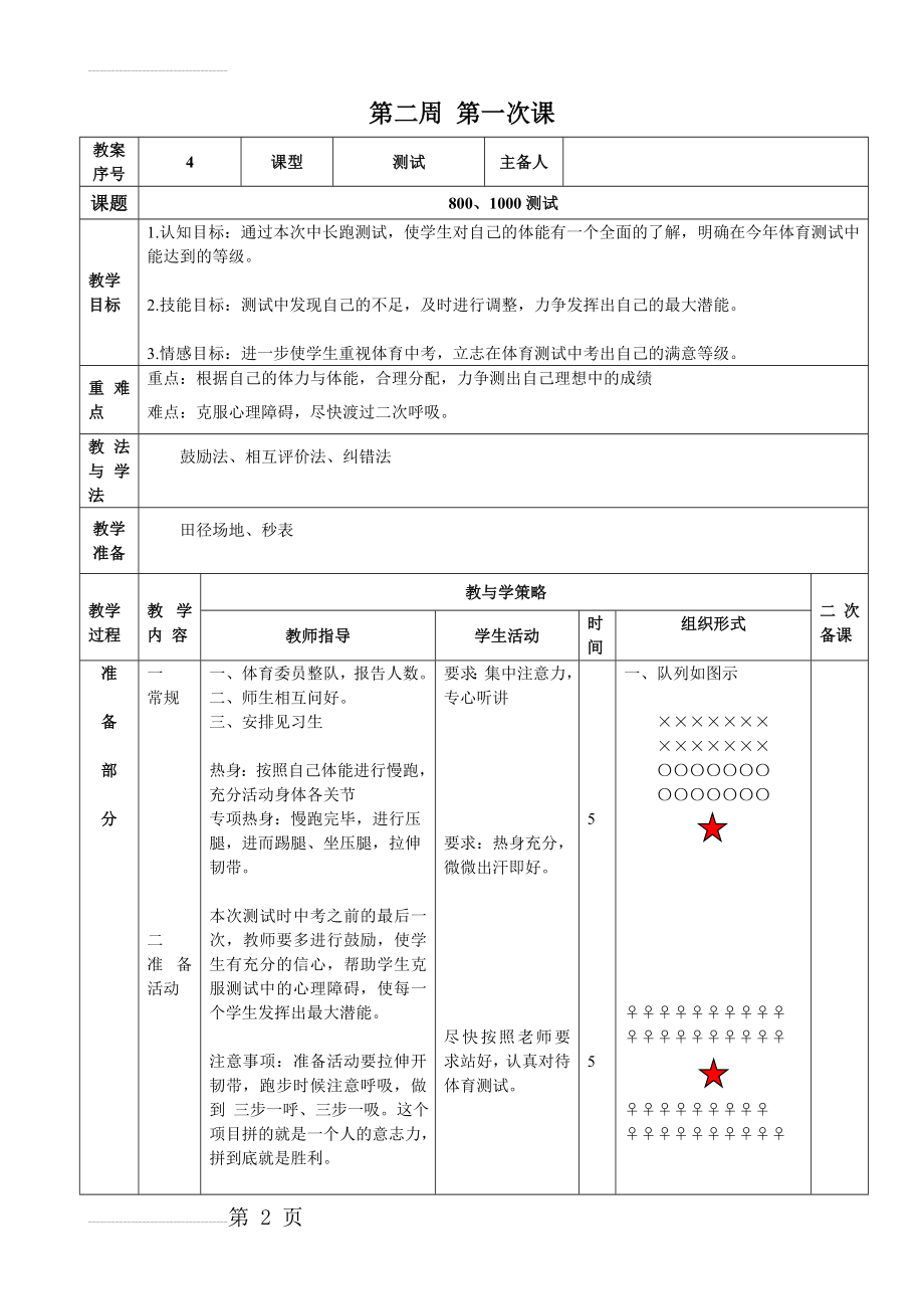 初三体育测试课教案(4页).doc_第2页