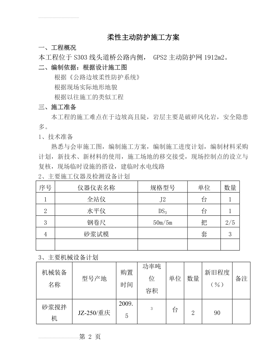 柔性主动防护网专项施工方案(10页).doc_第2页