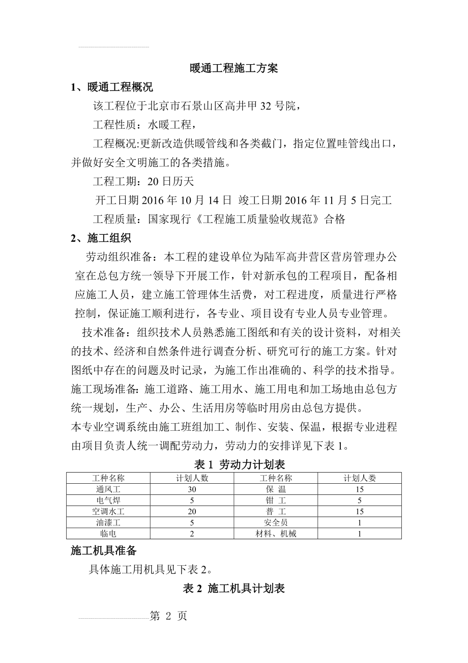 暖通工程施工方案(10页).doc_第2页