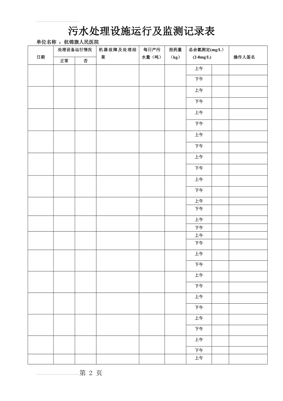 污水处理设施运行记录表31012(3页).doc_第2页