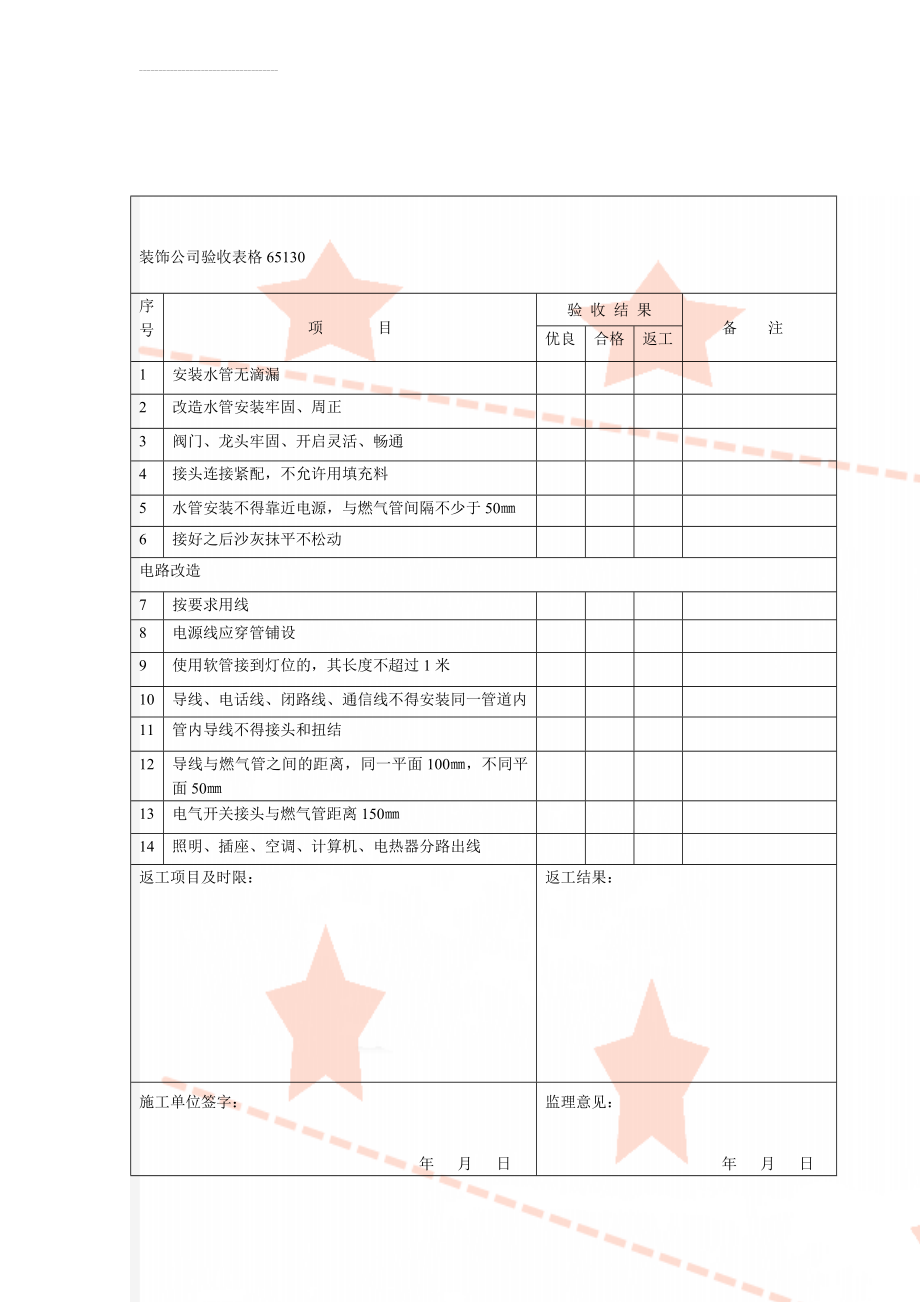 装饰公司验收表格65130(8页).doc_第1页