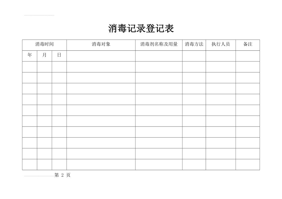 消毒记录登记表(3页).doc_第2页