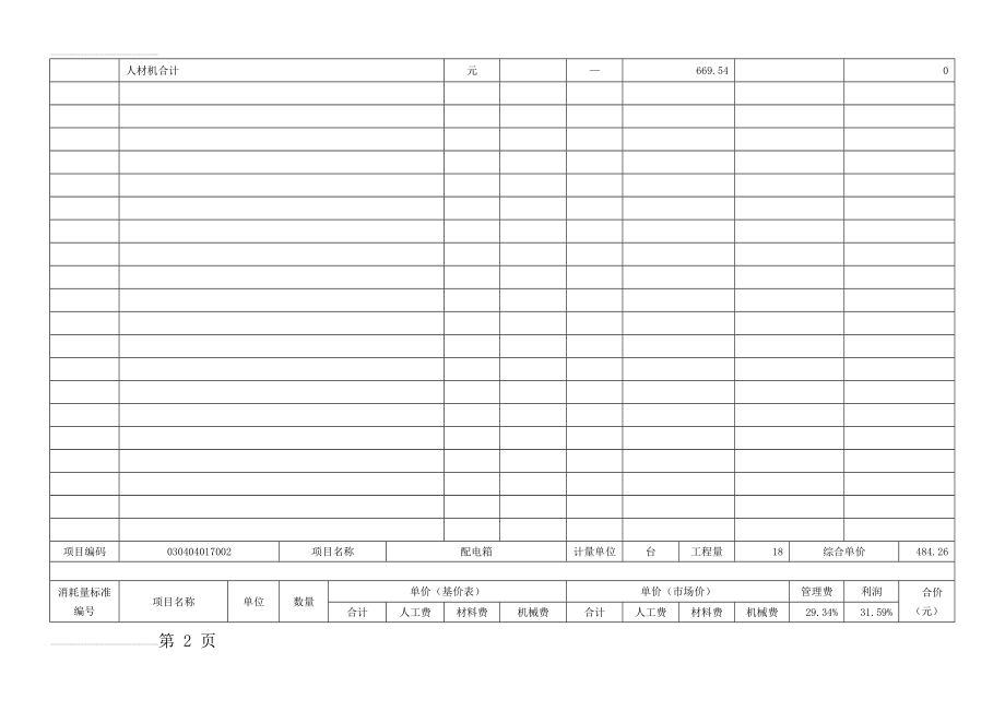 综合单价分析表(48页).doc_第2页