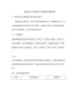 医学专题一医院业绩指标评价体系的建立.docx