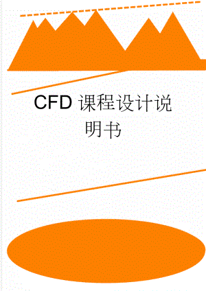 CFD课程设计说明书(10页).doc