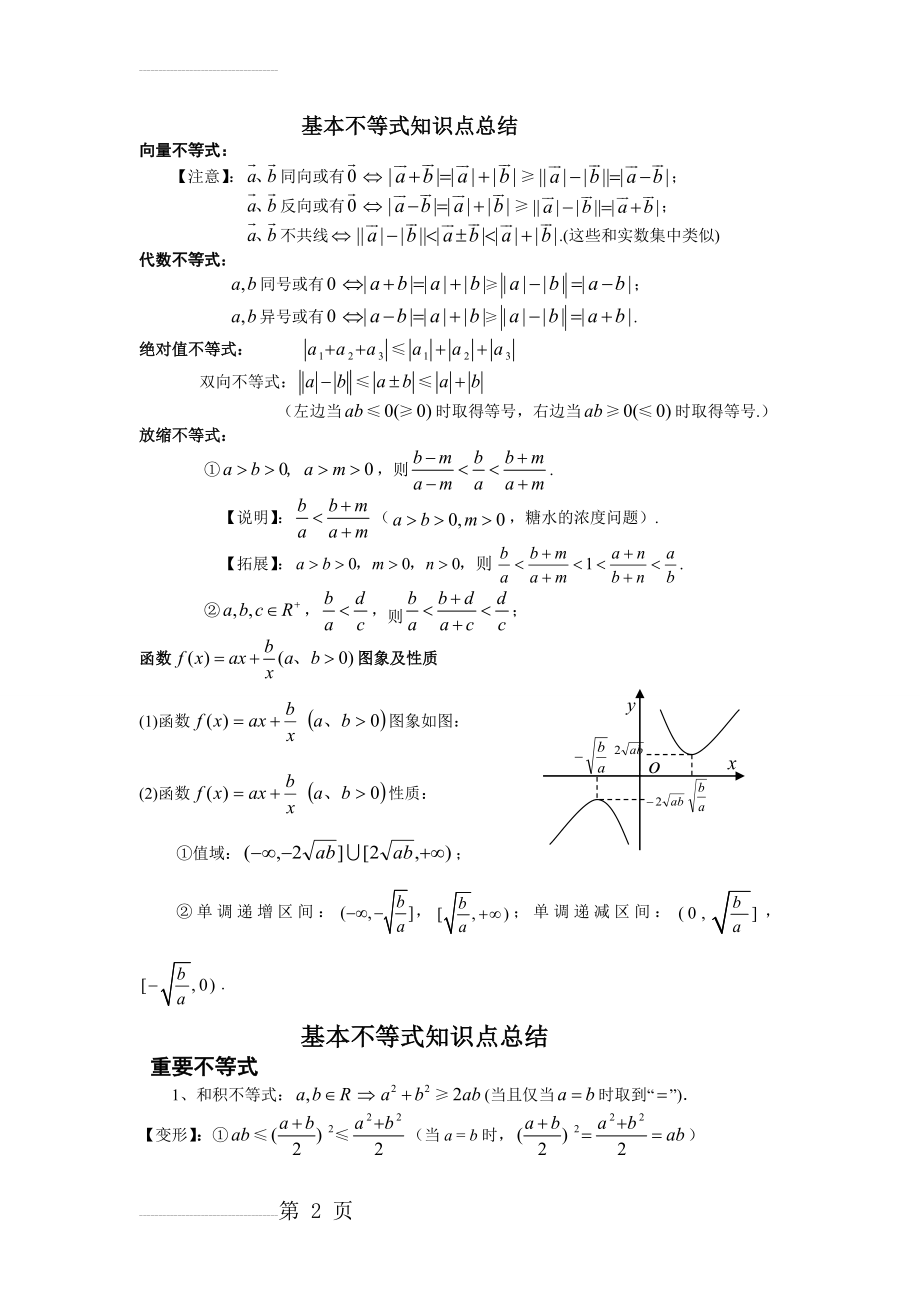 基本不等式知识点归纳(6页).doc_第2页