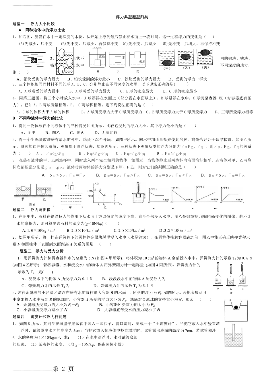 浮力典型题型归类28157(3页).doc_第2页