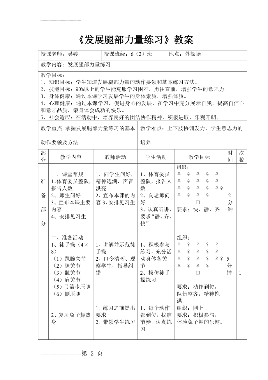 发展下肢力量练习教案(4页).doc_第2页