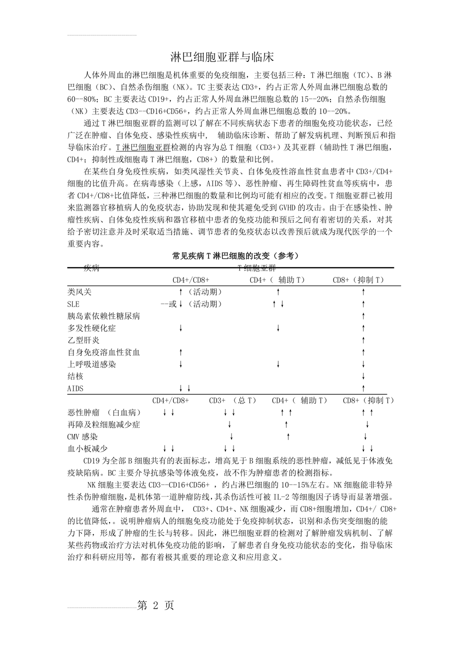 淋巴细胞亚群检测的临床意义(3页).doc_第2页