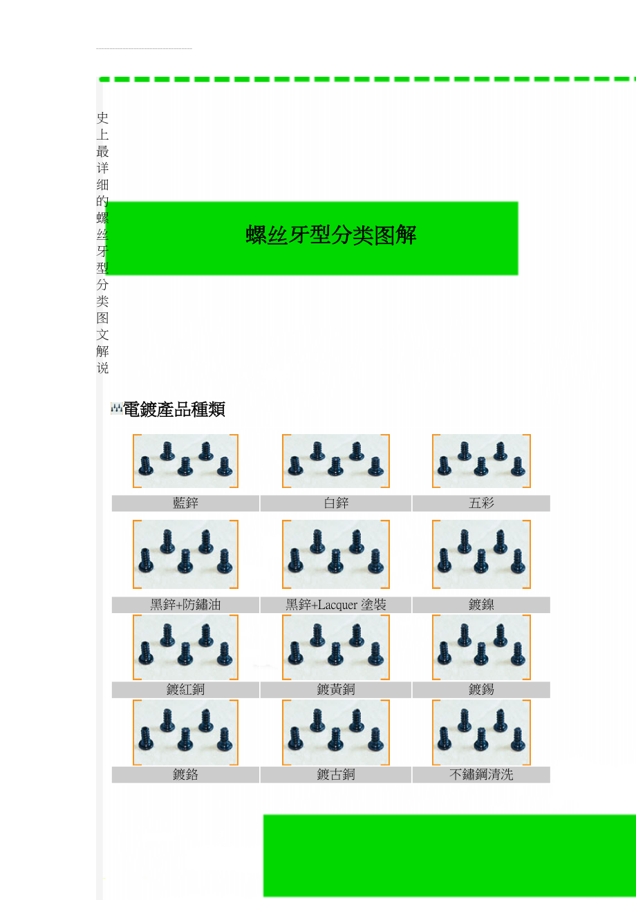 史上最详细的螺丝牙型分类图文解说(15页).doc_第1页