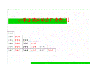小学加减乘除法口诀表[1](6页).doc