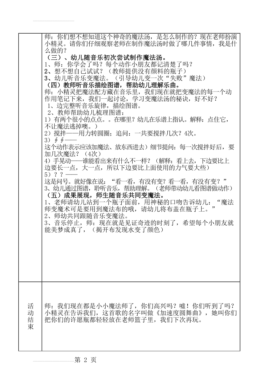 小精灵的魔法汤教案 公开课(3页).doc_第2页