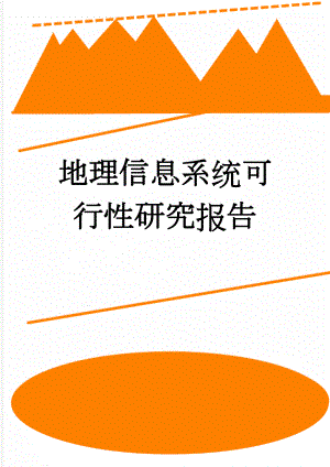 地理信息系统可行性研究报告(31页).doc