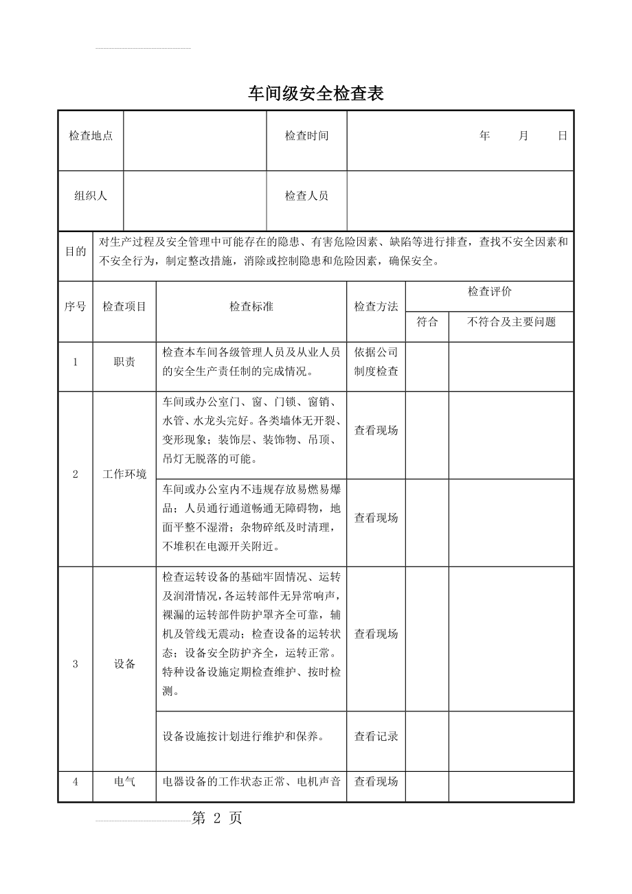 安全生产检查记录表69548(7页).doc_第2页