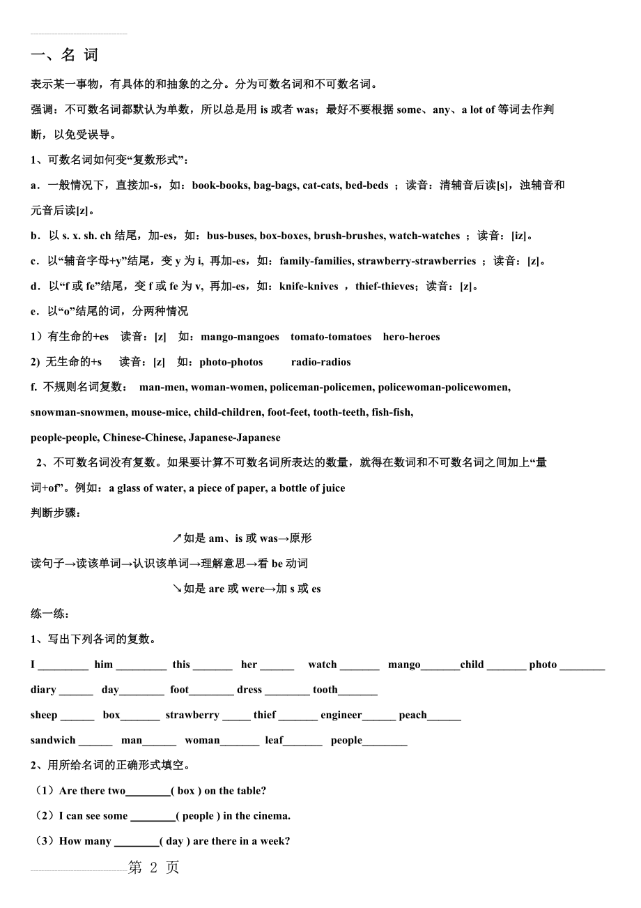 小学英语语法归纳总结(26页).doc_第2页