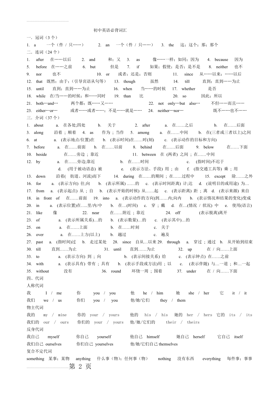 初中英语必背单词34902(11页).doc_第2页