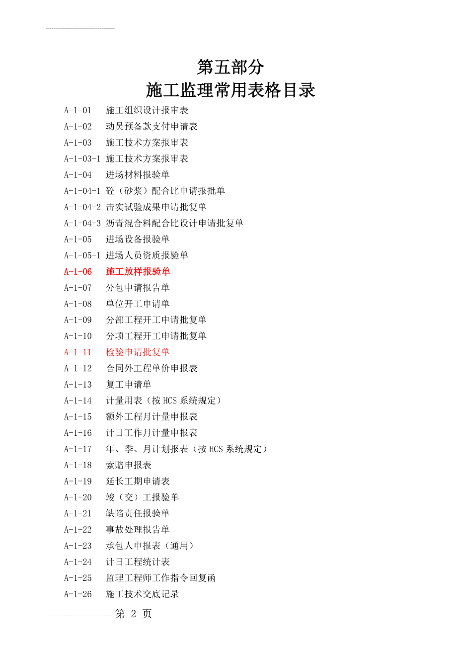 监理全套资料表格(53页).doc_第2页